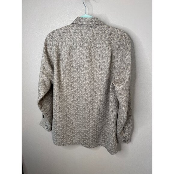 Vintage Claiborne Men's‎ Tan/Brown Shirt - Picture 5 of 7